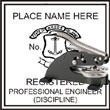 Engineer Seal - Desk Top Style - Rhode Island ENGINEER_DESK_TOP_RHODE_ISLAND