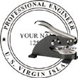 Engineer Seal - Desk Top Style - Virgin Islands ENGINEER_DESK_TOP_VIRGIN_ISLANDS