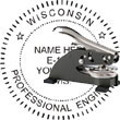 Engineer Seal - Desk Top Style - Wisconsin ENGINEER_DESK_TOP_WISCONSIN
