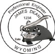 Engineer Seal - Desk Top Style - Wyoming ENGINEER_DESK_TOP_WYOMING