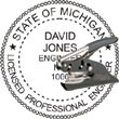 Engineer Seal - Pocket Style - Michigan ENGINEER_POCKET_SEAL_MICHIGAN