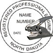 Engineer Seal - Pocket Style - North Dakota ENGINEER_POCKET_SEAL_NORTH_DAKOTA