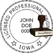 Engineer Seal - Wood Stamp - Iowa ENGINEER_STAMP_WOOD_IOWA