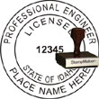 Engineer Seal - Wood Stamp - Idaho ENGINEER_STAMP_WOOD_IDAHO