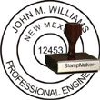 Engineer Seal - Wood Stamp - New Mexico ENGINEER_STAMP_WOOD_NEW_MEXICO
