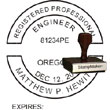 Engineer Seal - Wood Stamp - Oregon ENGINEER_STAMP_WOOD_OREGON