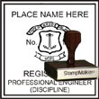 Engineer Seal - Wood Stamp - Rhode Island ENGINEER_STAMP_WOOD_RHODE_ISLAND