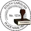 Engineer Seal - Wood Stamp - South Carolina ENGINEER_STAMP_WOOD_SOUTH_CAROLINA