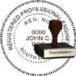 Engineer Seal - Wood Stamp - South Dakota ENGINEER_STAMP_WOOD_SOUTH_DAKOTA