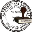 Engineer Seal - Wood Stamp - Utah ENGINEER_STAMP_WOOD_UTAH