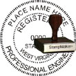 Engineer Seal - Wood Stamp - West Virginia ENGINEER_STAMP_WOOD_WEST_VIRGINIA