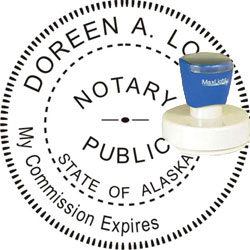 Notary Seal - Pre-Inked Stamp - Alaska NOTARY_SEAL_ALASKA_PRE-INKED_STAMP