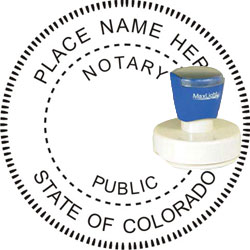 Notary Seal - Pre-Inked Stamp - Colorado NOTARY_SEAL_COLORADO_PRE-INKED_STAMP