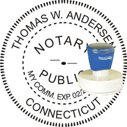 Notary Seal - Pre-Inked Stamp - Connecticut NOTARY_SEAL_CONNECTICUT_PRE-INKED_STAMP