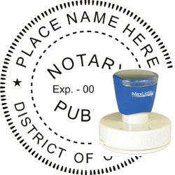 Notary Seal - Pre-Inked Stamp - Dist of Columbia NOTARY_SEAL_DISTRICT_OF_COLUMBIA_PRE-INKED_STAMP