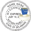 Notary Seal - Pre-Inked Stamp - Delaware NOTARY_SEAL_DELAWARE_PRE-INKED_STAMP