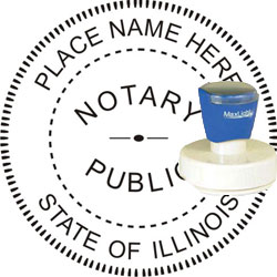 Notary Seal - Pre-Inked Stamp - Illinois NOTARY_SEAL_ILLINOIS_PRE-INKED_STAMP