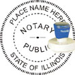 Notary Seal - Pre-Inked Stamp - Illinois NOTARY_SEAL_ILLINOIS_PRE-INKED_STAMP