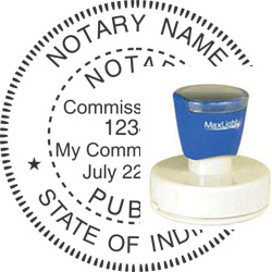Notary Seal - Pre-Inked Stamp - Indiana NOTARY_SEAL_INDIANA_PRE-INKED_STAMP