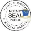 Notary Seal - Pre-Inked Stamp - Indiana NOTARY_SEAL_INDIANA_PRE-INKED_STAMP