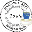 Notary Seal - Pre-Inked Stamp - Iowa NOTARY_SEAL_IOWA_PRE-INKED_STAMP