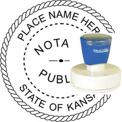 Notary Seal - Pre-Inked Stamp - Kansas NOTARY_SEAL_KANSAS_PRE-INKED_STAMP