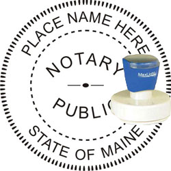 Notary Seal - Pre-Inked Stamp - Maine NOTARY_SEAL_MAINE_PRE-INKED_STAMP