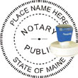 Notary Seal - Pre-Inked Stamp - Maine NOTARY_SEAL_MAINE_PRE-INKED_STAMP