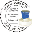 Notary Seal - Pre-Inked Stamp - Michigan NOTARY_SEAL_MICHIGAN_PRE-INKED_STAMP