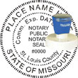 Notary Seal - Pre-Inked Stamp - Missouri NOTARY_SEAL_MISSOURI_PRE-INKED_STAMP
