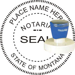 Notary Seal - Pre-Inked Stamp - Montana NOTARY_SEAL_MONTANA_PRE-INKED_STAMP