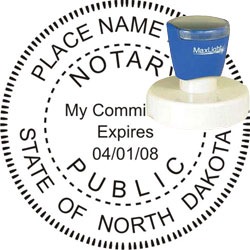 Notary Seal - Pre-Inked Stamp - North Dakota NOTARY_SEAL_NORTH_DAKOTA_PRE-INKED_STAMP