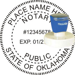 Notary Seal - Pre-Inked Stamp - Oklahoma NOTARY_SEAL_OKLAHOMA_PRE-INKED_STAMP