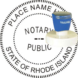 Notary Seal - Pre-Inked Stamp - Rhode Island NOTARY_SEAL_RHODE_ISLAND_PRE-INKED_STAMP