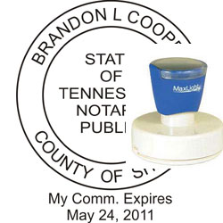 Notary Seal - Pre-Inked Stamp - Tennessee NOTARY_SEAL_TENNESSEE_PRE-INKED_STAMP