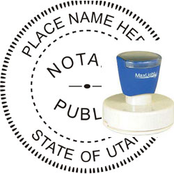 Notary Seal - Pre-Inked Stamp - Utah NOTARY_SEAL_UTAH_PRE-INKED_STAMP