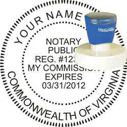 Notary Seal - Pre-Inked Stamp - Virginia NOTARY_SEAL_VIRGINIA_PRE-INKED_STAMP