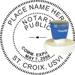 Notary Seal - Pre-Inked Stamp - Virgin Islands NOTARY_SEAL_VIRGIN_ISLANDS_PRE-INKED_STAMP