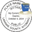 Notary Seal - Pre-Inked Stamp - Wyoming NOTARY_SEAL_WYOMING_PRE-INKED_STAMP