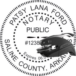 Notary Seal - Pocket Style - Arkansas NOTARY_SEAL_ARKANSAS_POCKET