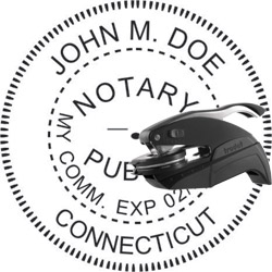Notary Seal - Pocket Style - Connecticut NOTARY_SEAL_CONNECTICUT_POCKET