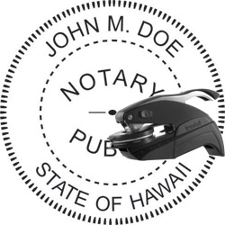 Notary Seal - Pocket Style - Hawaii NOTARY_SEAL_HAWAII_POCKET