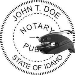 Notary Seal - Pocket Style - Idaho NOTARY_SEAL_IDAHO_POCKET