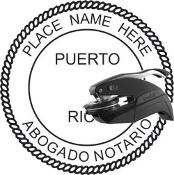 Notary Seal - Pocket Style - Puerto Rico NOTARY_SEAL_PUERTO_RICO_POCKET