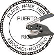 Notary Seal - Pocket Style - Puerto Rico NOTARY_SEAL_PUERTO_RICO_POCKET