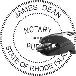 Notary Seal - Pocket Style - Rhode Island NOTARY_SEAL_RHODE_ISLAND_POCKET