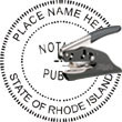 Notary Seal - Pocket Style - Rhode Island NOTARY_SEAL_RHODE_ISLAND_POCKET