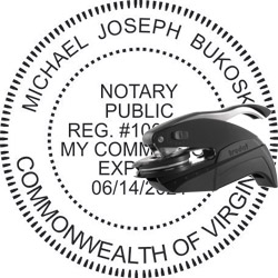 Notary Seal - Pocket Style - Virginia NOTARY_SEAL_VIRGINIA_POCKET