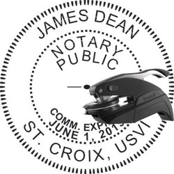Notary Seal - Pocket Style - Virgin Islands NOTARY_SEAL_VIRGIN_ISLANDS_POCKET