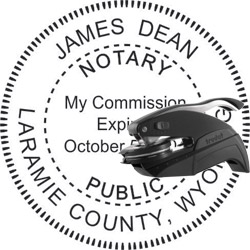 Notary Seal - Pocket Style - Wyoming NOTARY_SEAL_WYOMING_POCKET